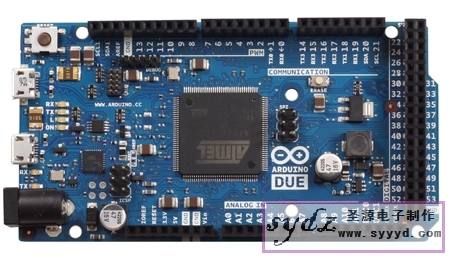 arduino due 阿都伊诺 有arduino推出的 32位开发板 采用atsam3x8e